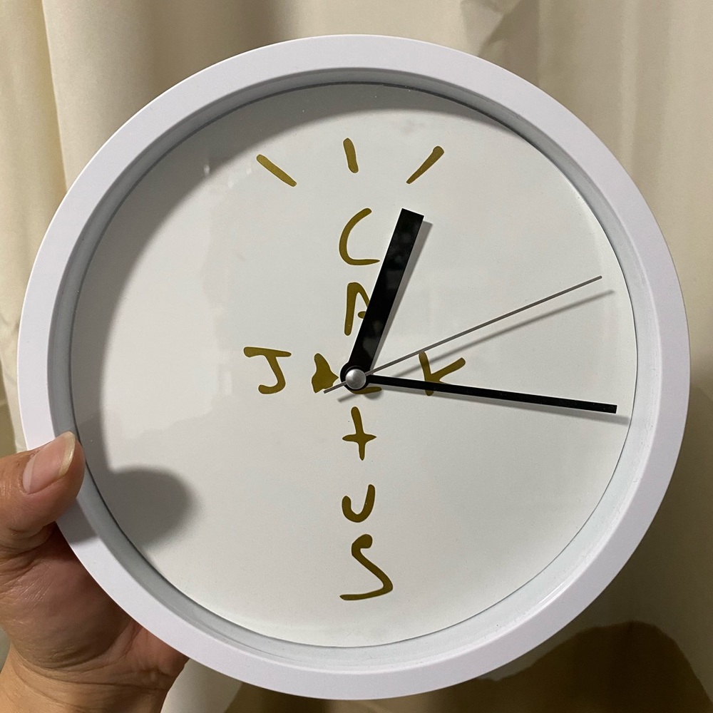 Handmade Cactus jack wall clock size 8 3/4